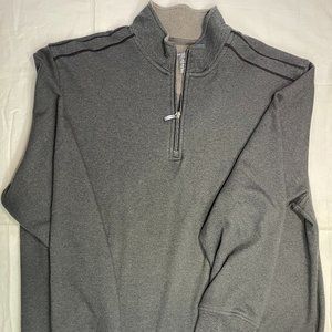 Van Heusen Grey 1/4 zip jacket Mens XXL